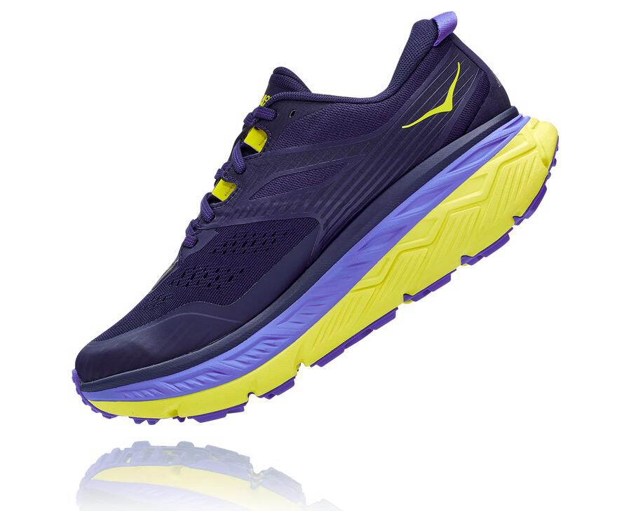 Tenis Trail Hoka One One Masculino Azuis/Verdes - Stinson Atr 6 - 257-RBLEPM